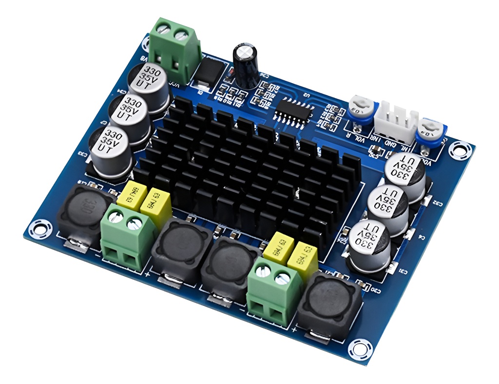 Kit Altavoz De 30w Con Amplificador Y Fuente