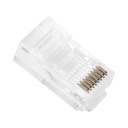 Tarro con 100 Fichas RJ45 CAT5E TC5-100 no pasantes