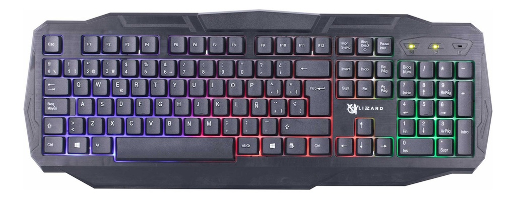 Teclado X-Lizzard gamer RGB en español usb