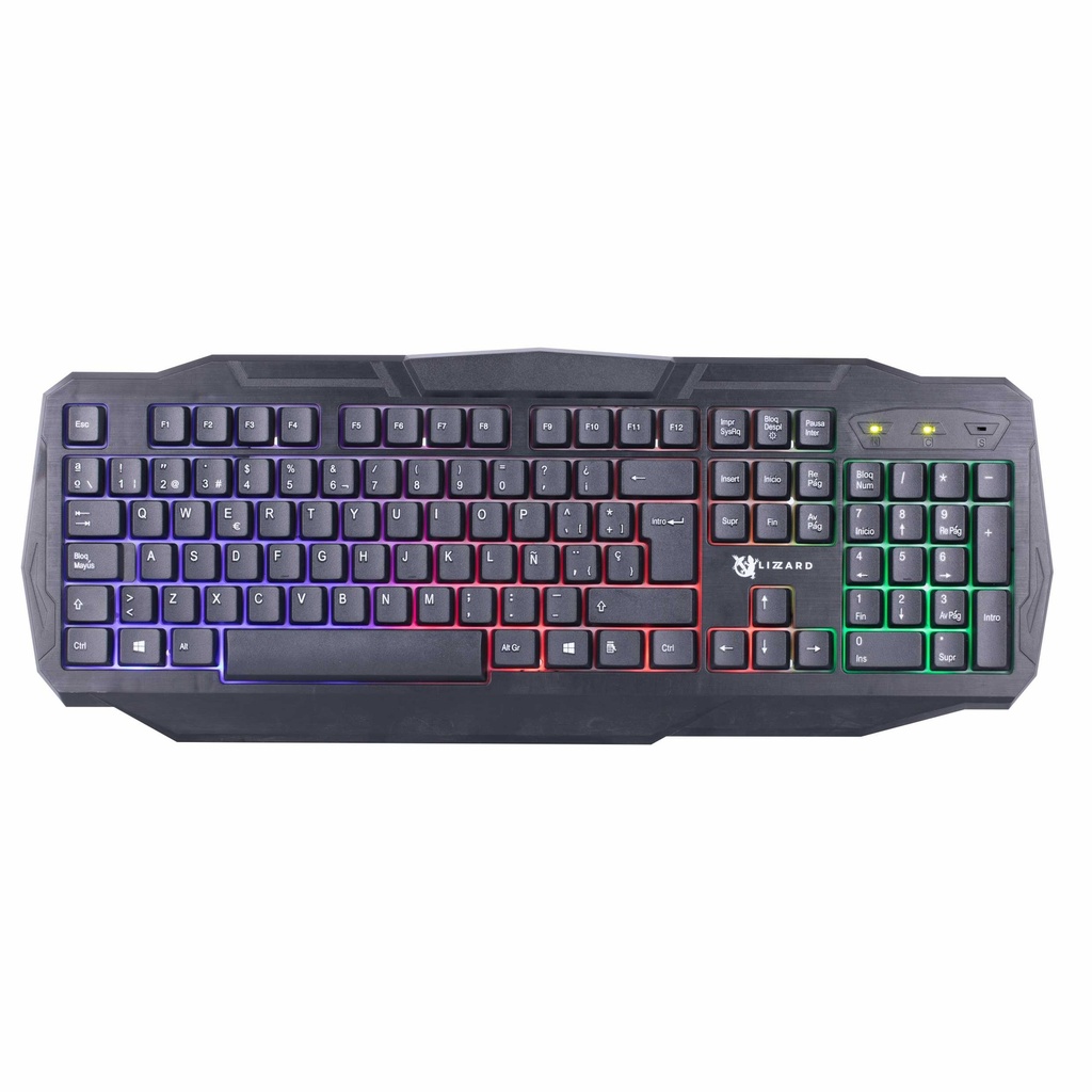 Teclado X-Lizzard gamer RGB en español usb