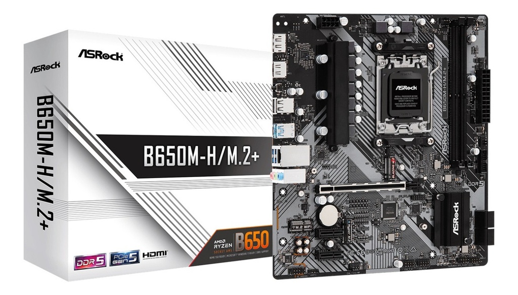 Mother Asrock B650m-h/m.2+ Am5