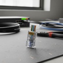 Kit 100 Conectores Rj45 Pasante Cat 5