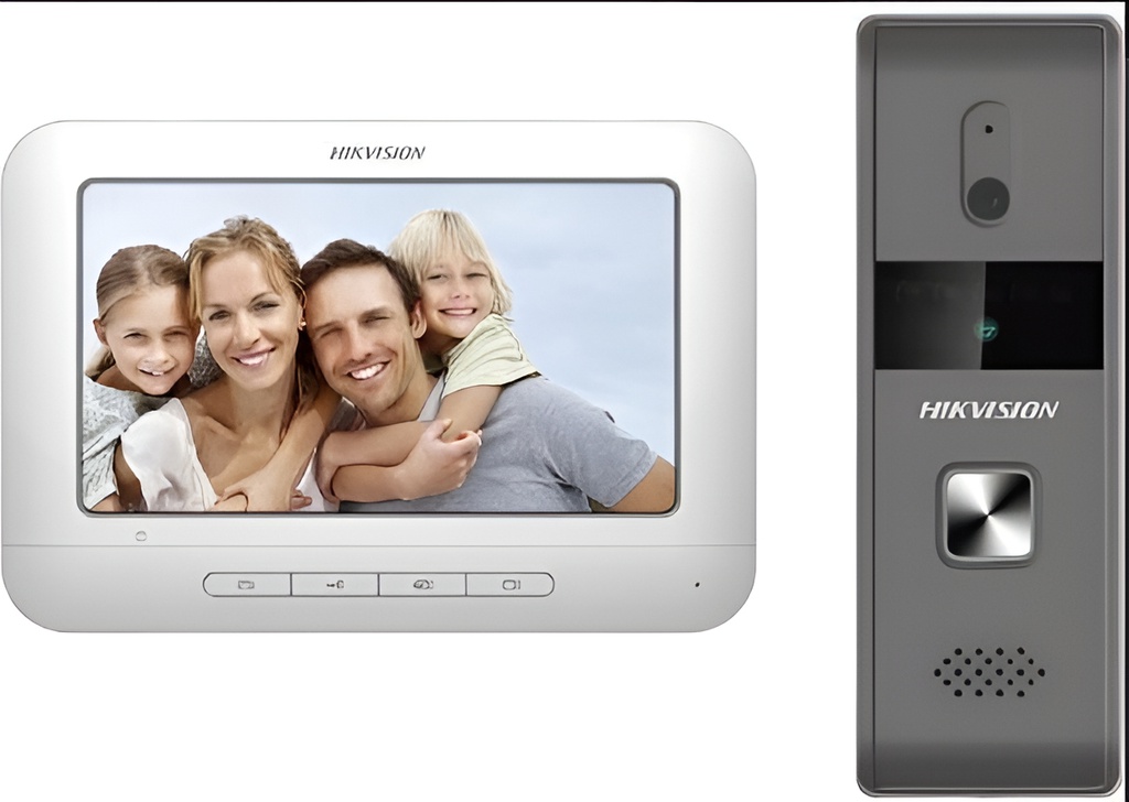 Kit Video Portero Analógico Pantalla Lcd Color 7 Hikvision