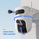 Camara De Seguridad H9c Dual 3k,wifi Doble Lente 5mp