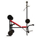 Banco multifunción Randers c/barra + 30kg