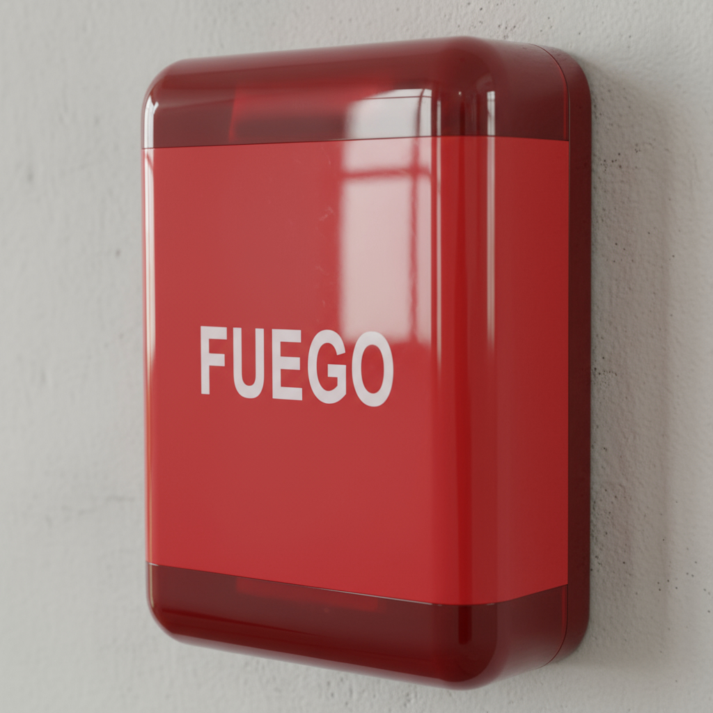 Sirena De Incendio 24v Exterior Con Estrobo