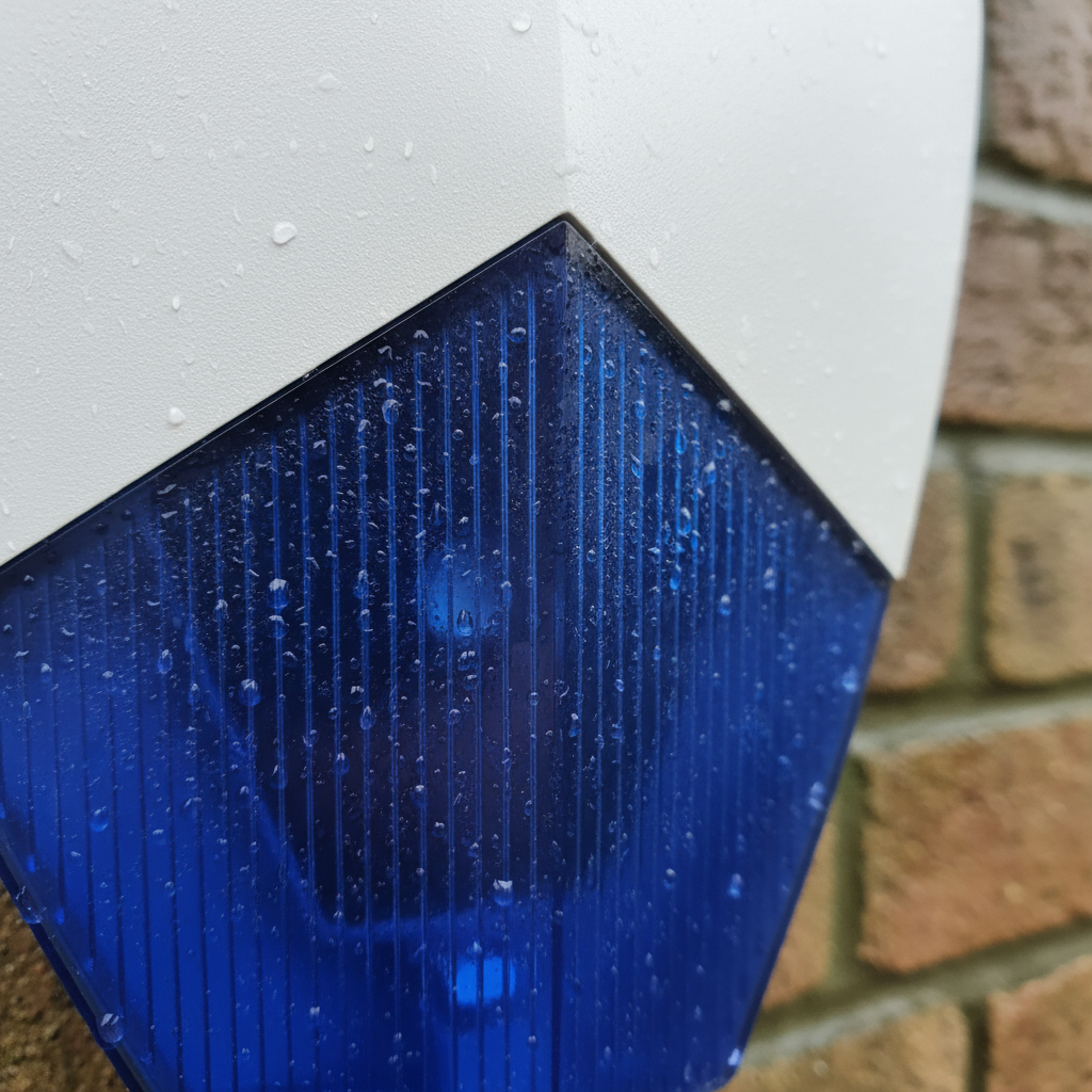 Sirena Exterior Cableada Azul