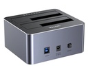 Dock Station Unitek doble bahía para Discos 2.5" y 3.5" SATA III