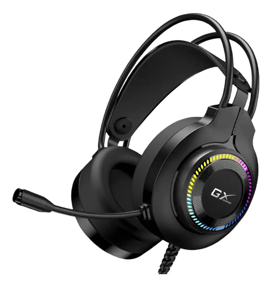 Auriculares Genius Gamer Hs-gx580u Usb Con Microfono Negro