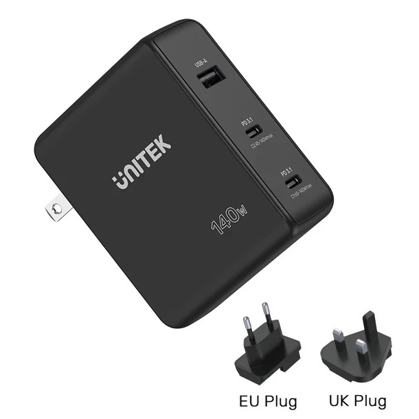 Cargador GaN Unitek Universal 140W PD 3.1