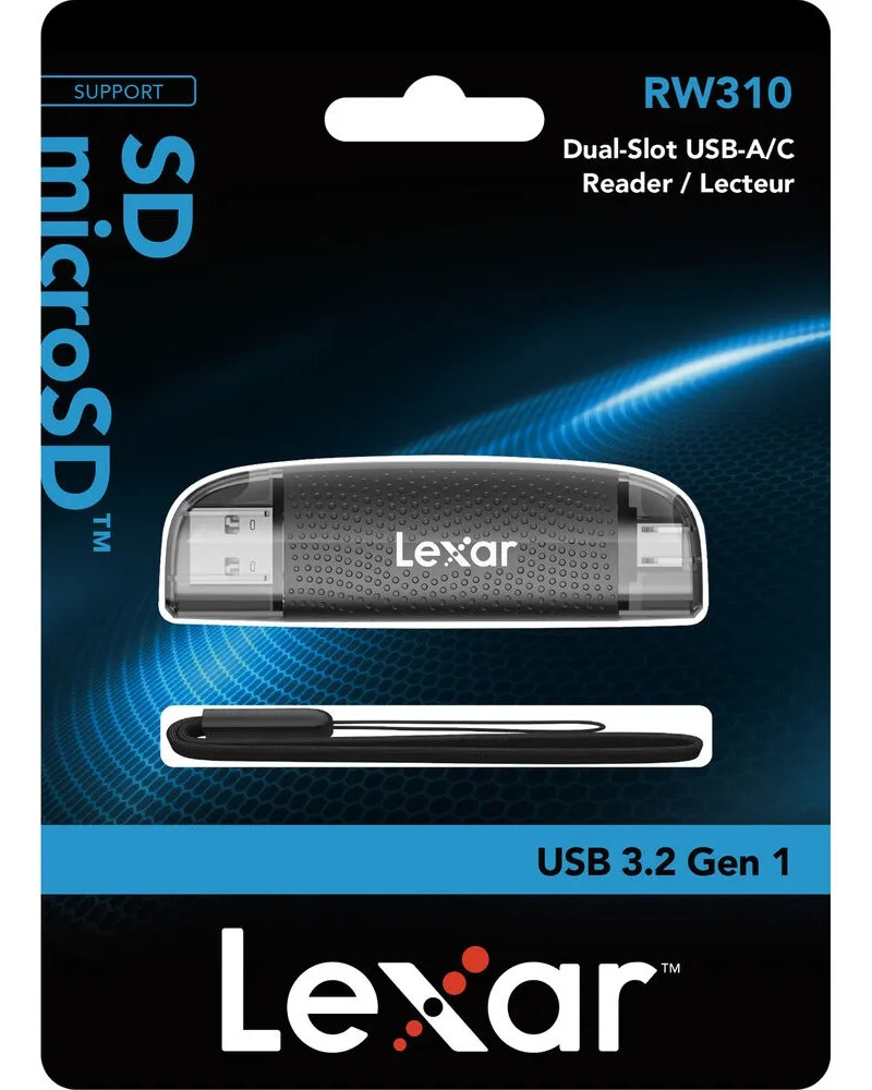 Lector Lexar Dual-slot Usb-a/c Negro