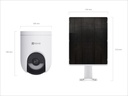 Kit Cámara De Seguridad Ezviz Hb8c 4mp Wifi + Panel Solar Incluido Blanco