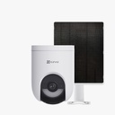 Kit Cámara De Seguridad Ezviz Hb8c 4mp Wifi + Panel Solar Incluido Blanco