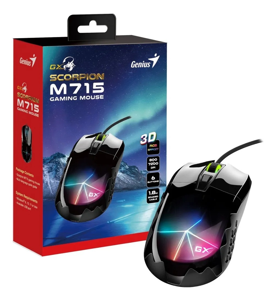 Mouse Gamer Genius Scorpion M715