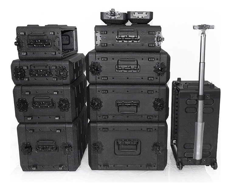 Estuche Rack Plastico Pe 6u Con Carrion