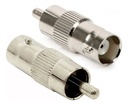 20 Adaptadores Bnc Hembra A Rca Macho
