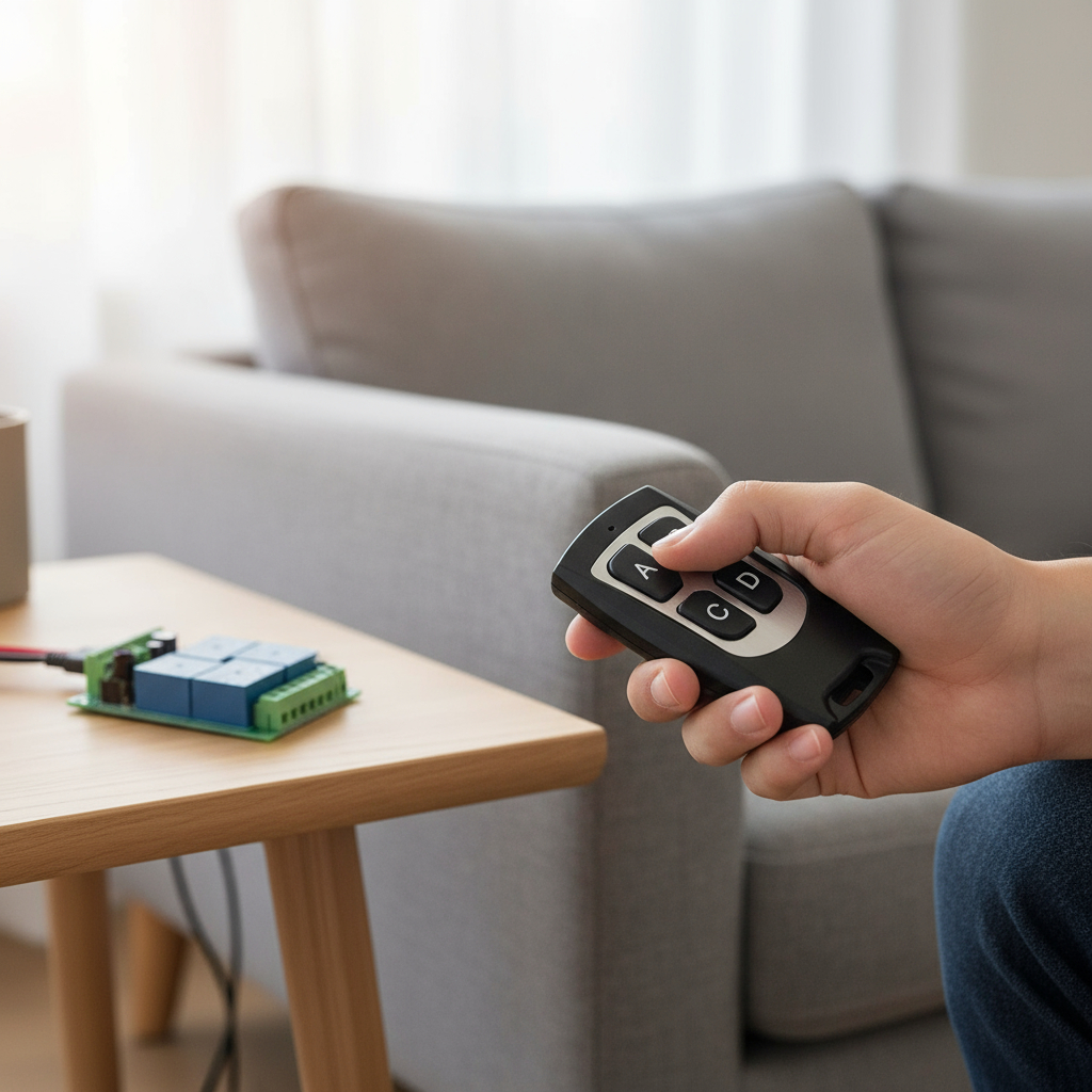 Receptor De Control Remoto 4 Canales C/control Remoto