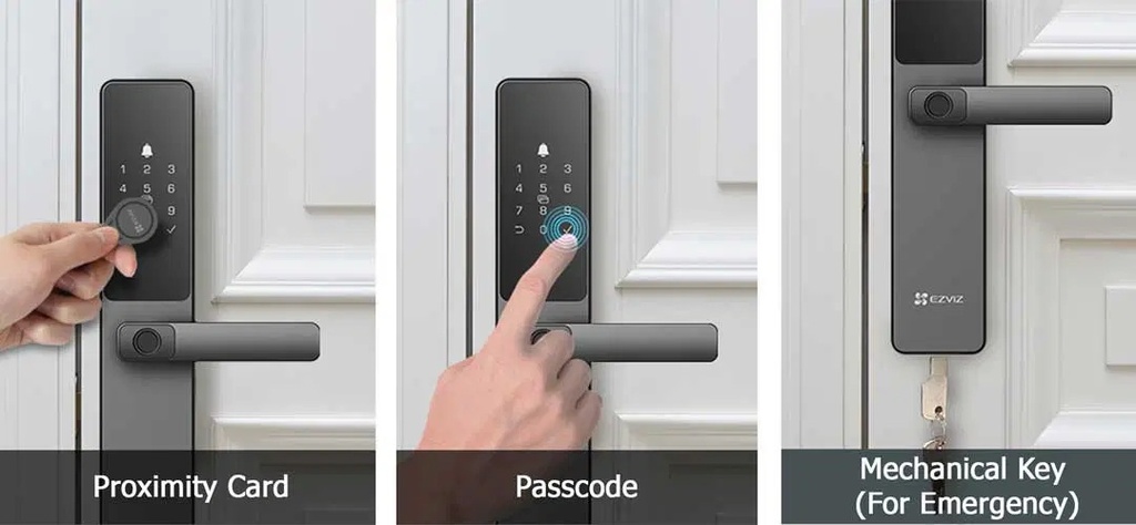 Ezviz Cs-dl05 Cerradura Inteligente Con Huella Dactilar Color Gris