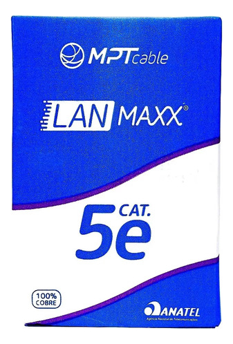 Cable Mpt 53068552 Cat5e Utp 305m Negro Par Trenzado