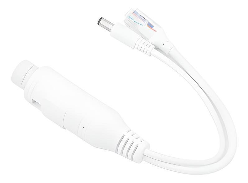 Rj45 Hembra A Rj45 48v A Rj45 100mb + Plug 12v Exterior Ip66