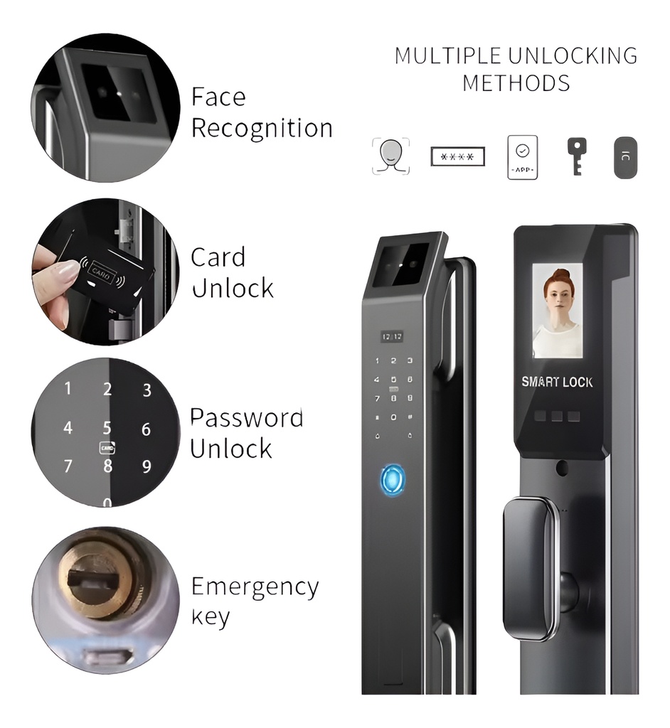 Cerradura Inteligente Biometrica Con Camara