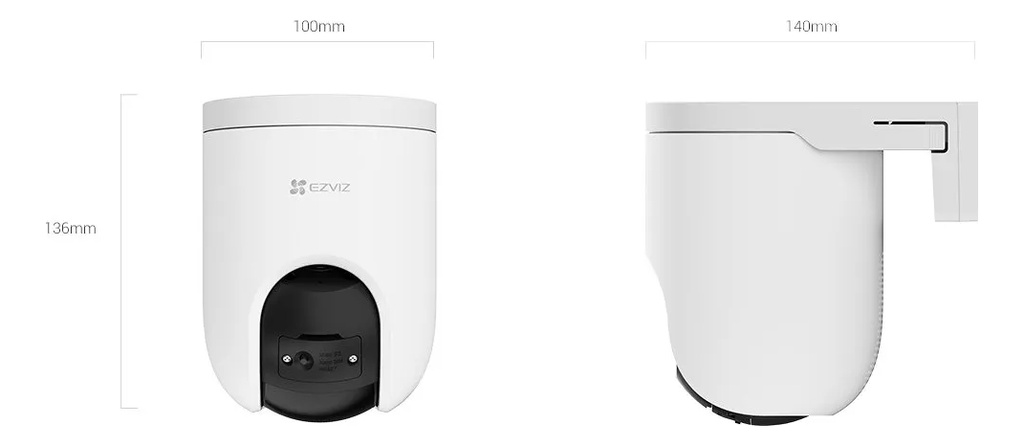 Cámara 360o Wifi Ptz Ezviz H8c Con Seguimiento 3mpx Lte