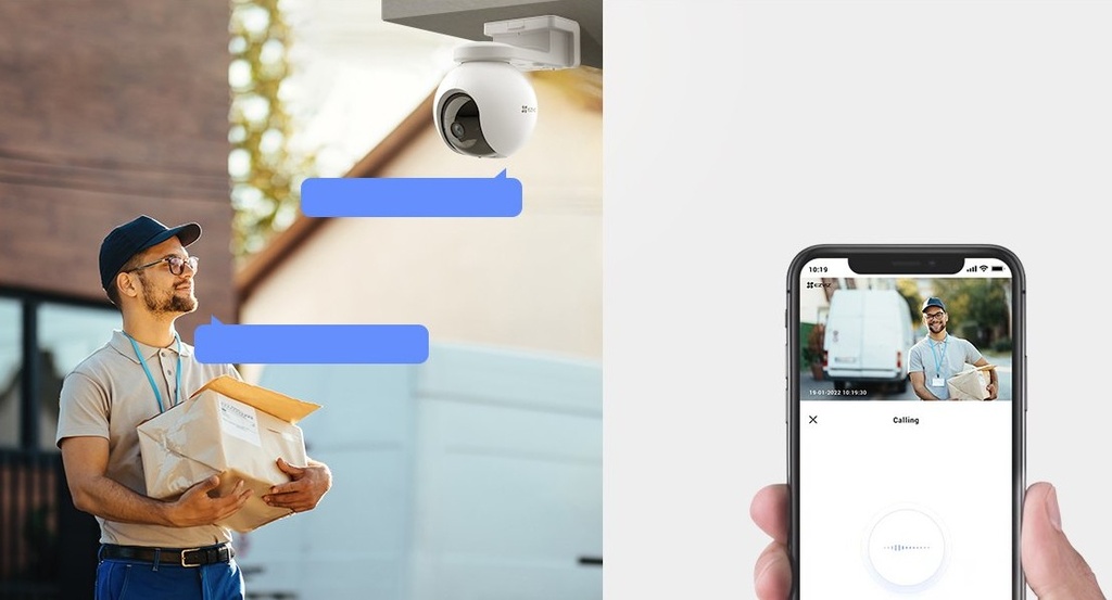 Cámara Ip Wifi 360 H8 2k Luz Y Audio Ezviz