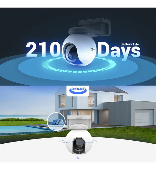 Camara Wifi Pt 4mpx Bateria Recargable 210 Dias