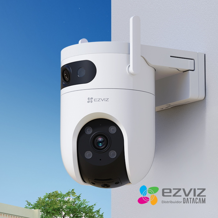 Cámara Seguridad Wifi H9c Doble Lente 3mp Exterior Ezviz Blanco