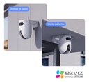 Cámara Seguridad Wifi H9c Doble Lente 3mp Exterior Ezviz Blanco