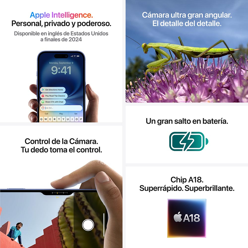 Apple iPhone 16 (128 Gb) - Blanco
