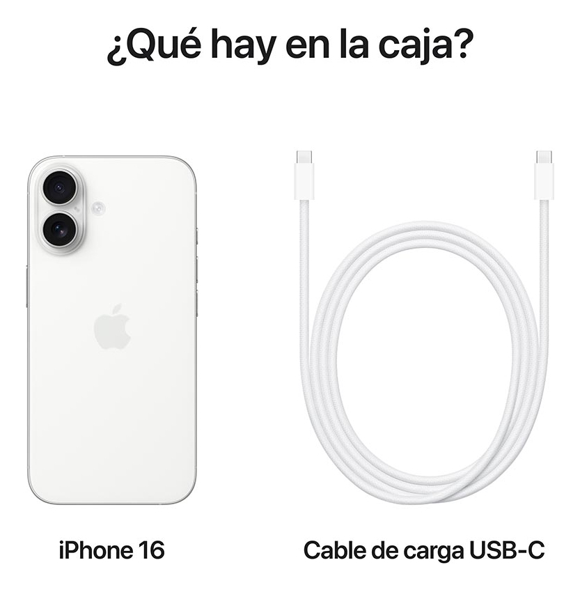 Apple iPhone 16 (128 Gb) - Blanco