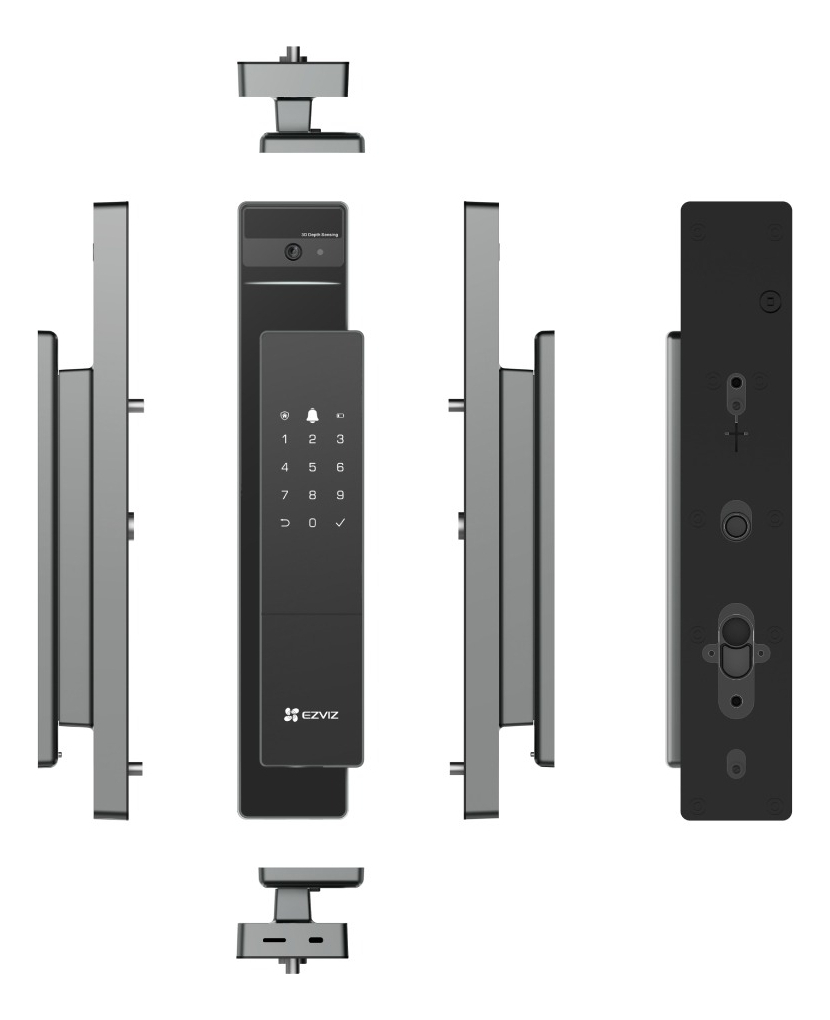 Cerradura Inteligente Wifi Ezviz Dl50fvs Multilock Face Id