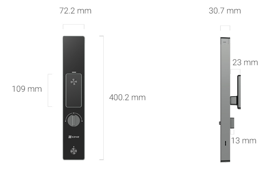 Cerradura Inteligente Wifi Ezviz Dl50fvs Multilock Face Id