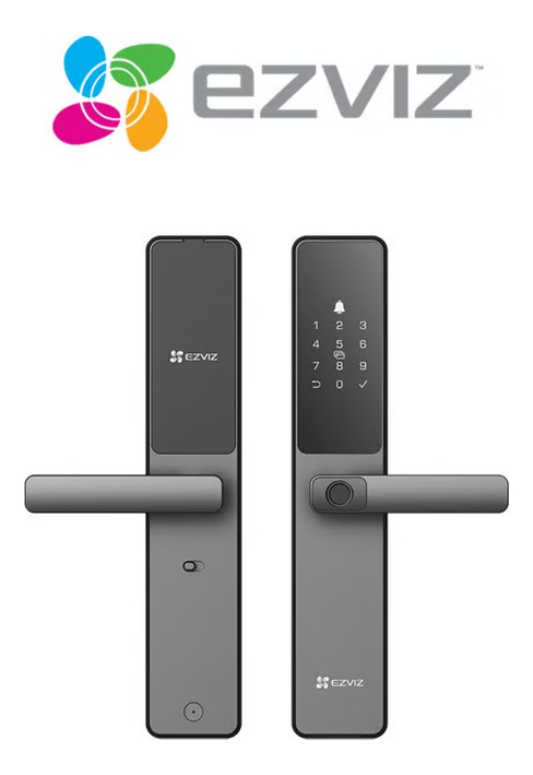 Cerradura Inteligente Biométrica Ezviz Cs-dl05 Ip65, Color N Black