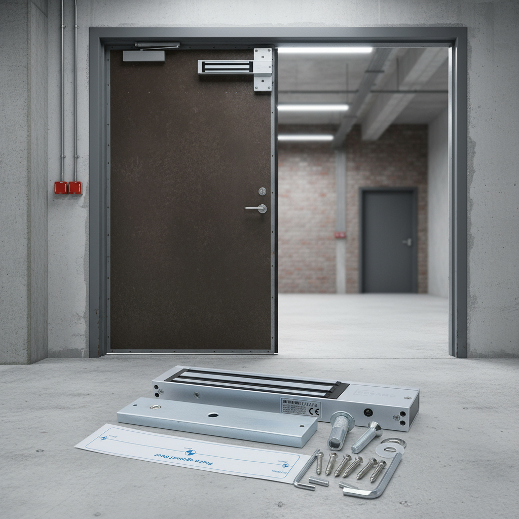 Cerrojo Electromagnético 350kg  Con Estado