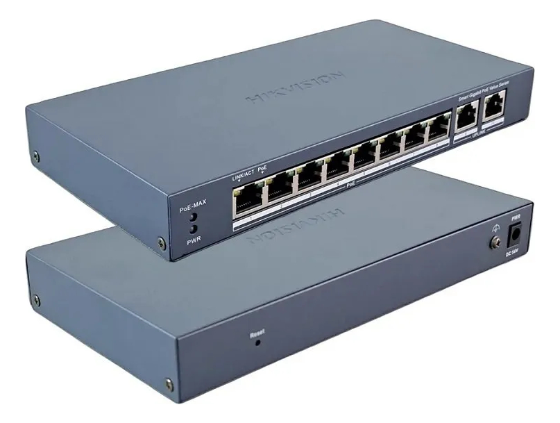 Switch Hikvision Gigabit Poe+ 8 100mb Y 2 Gigabit