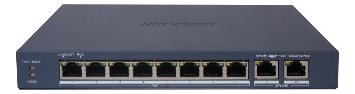 Switch Hikvision Gigabit Poe+ 8 100mb Y 2 Gigabit