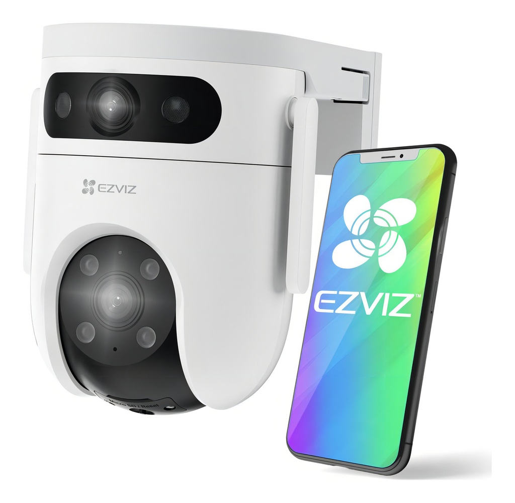 Camara De Seguridad H9c Dual 3k,wifi Doble Lente 5mp