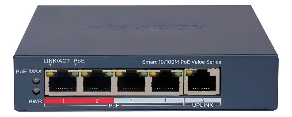 Switch Ethernet Smart Gigabit 4 Puertos Poe Y 1 Rj45