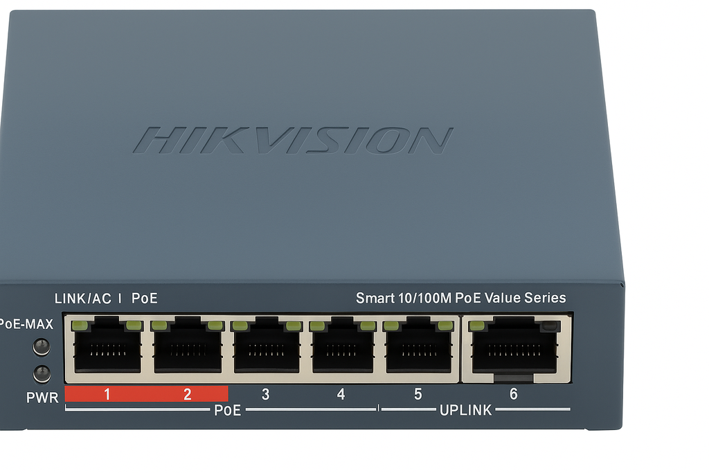 SWITCH POE 4 + 2 ADMINISTRABLE 10/100MB