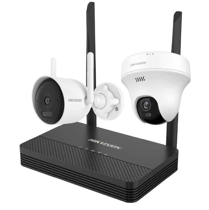 Kit Hikvision NVS Wifi + camaras 4MP y 5MP exterior