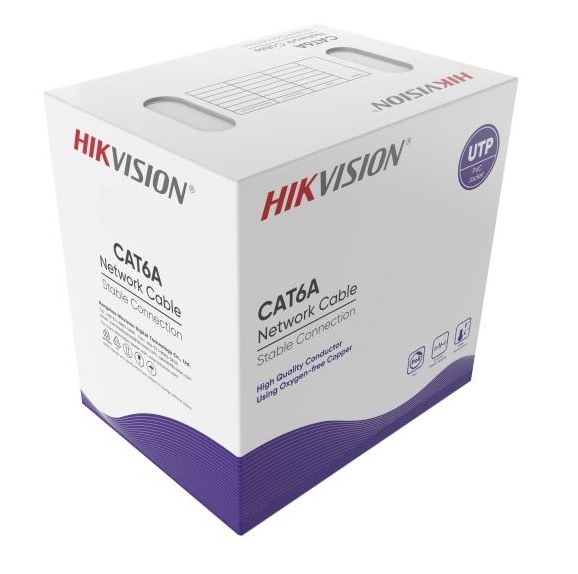 Cable UTP Hikvision Cat6A 305m 0.5mm