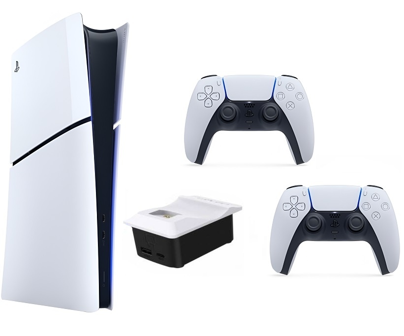 Combo consola Playstation 5 Slim + Joystick extra Sony + Cargador