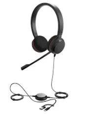 HEADSET JABRA EVOLVE 20 STEREO USB-A/C MICROSOFT TEAMS