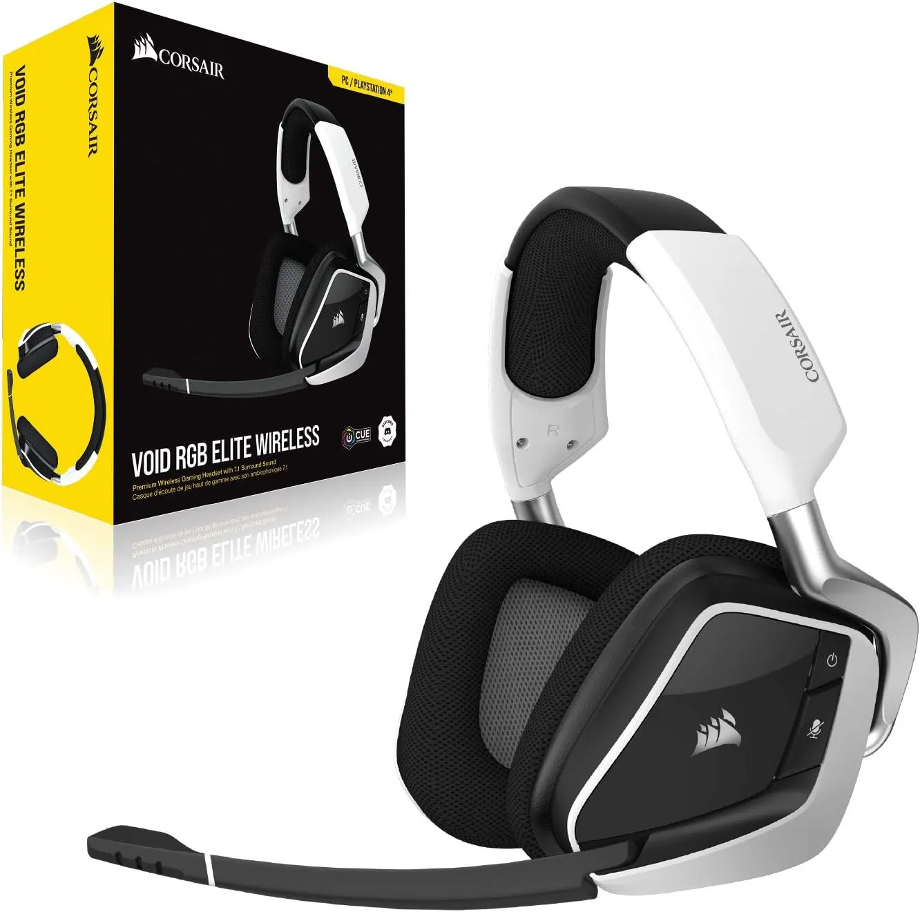 CORSAIR HEADSET VOID RGB ELITE WIRELESS WHITE