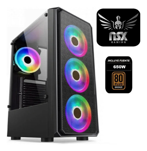 Gabinete Gaming 902M NSX + Fuente 650W NSX