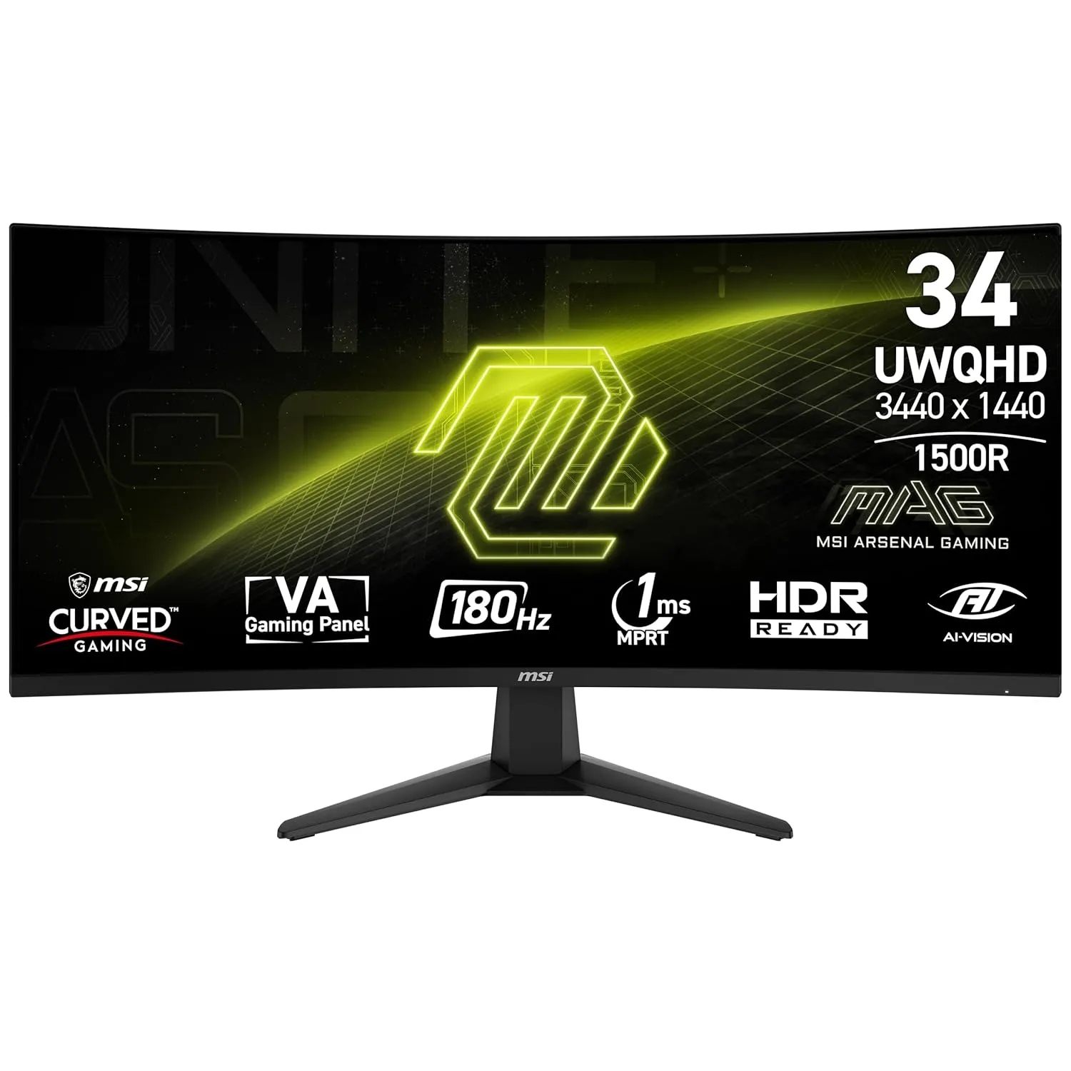 MSI MONITOR MAG 346CQ WQHD 180Hz 34"