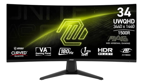 Monitor Gaming 34" Wqhd 180Hz Msi