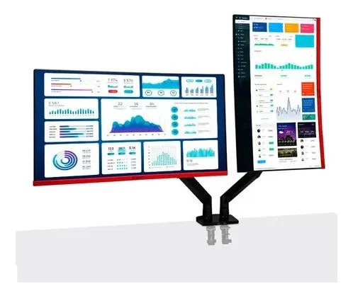 Soporte para 2 Monitores VESA 7.5×7.5 cm 12 kg